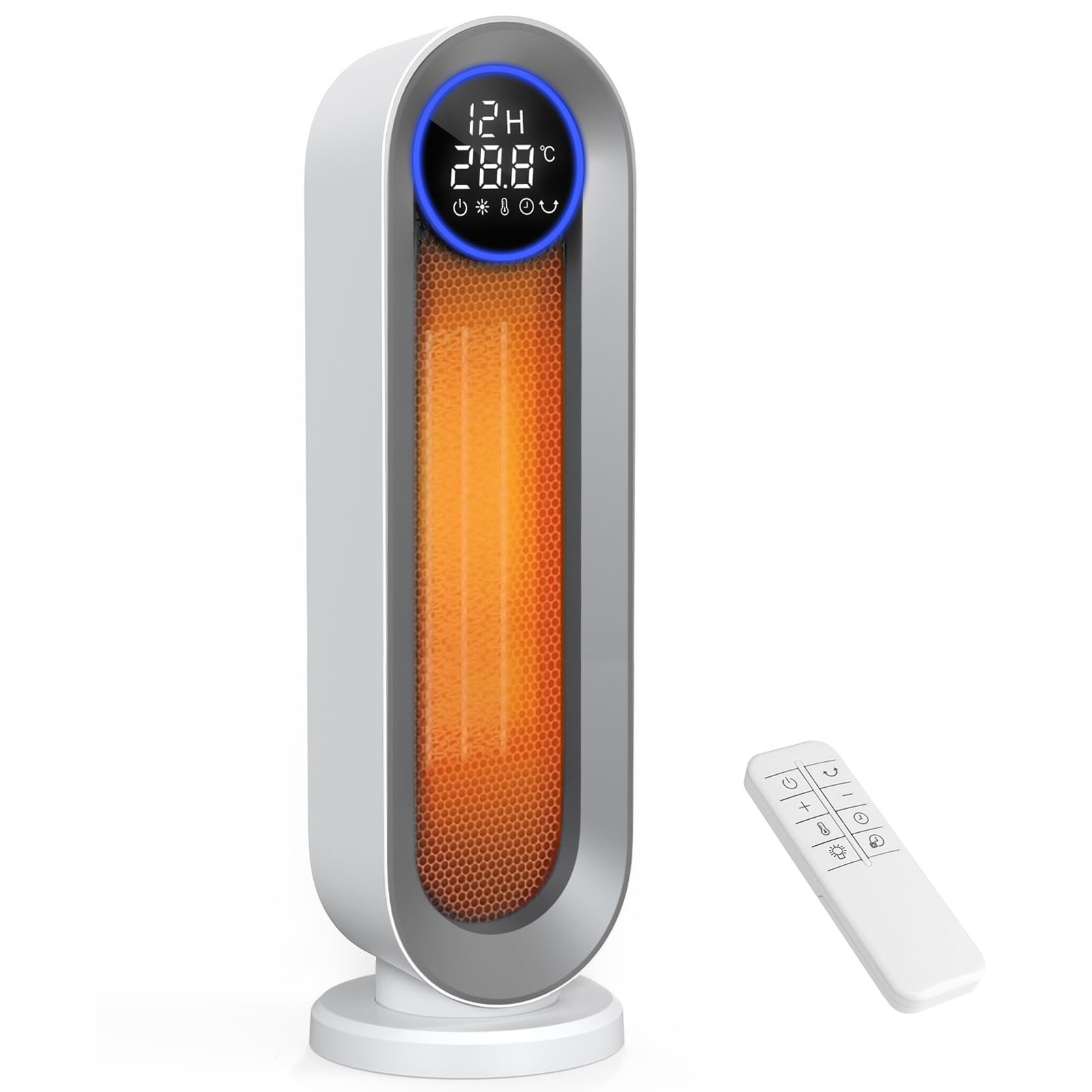 Amazon | セラミックヒーター 速暖【2025冬新型 ECO省エネ 首振り】1